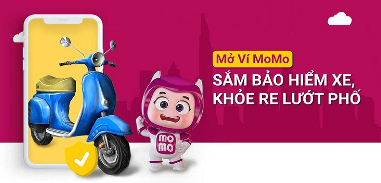 Mua bảo hiểm xe máy online qua Momo