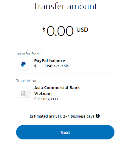 Các bước rút tiền từ Paypal về ngân hàng Việt Nam