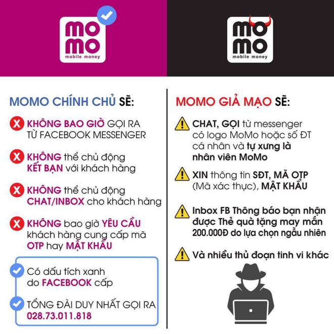 Những biện pháp để tránh mất tài khoản Momo