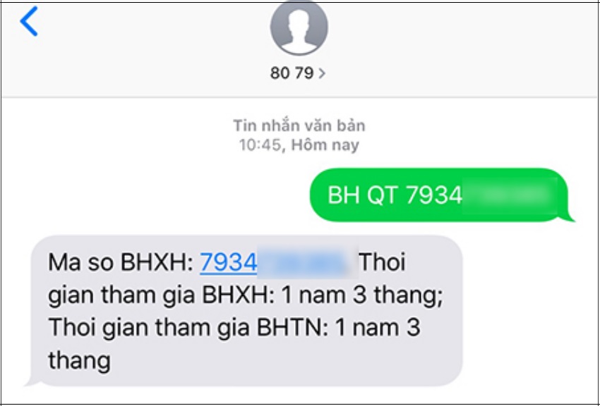 Tra cứu quá trình tham gia BHXH không cần mã OTP bằng tin nhắn SMS