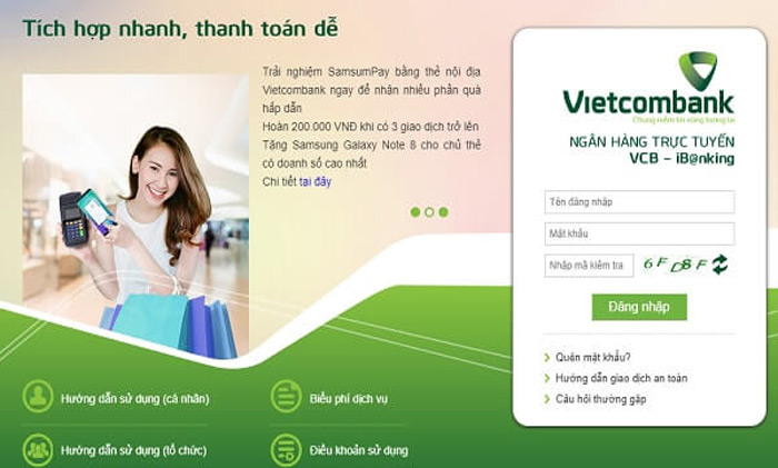 Vietcombank Internet Banking có nhiều ưu điểm nổi trội