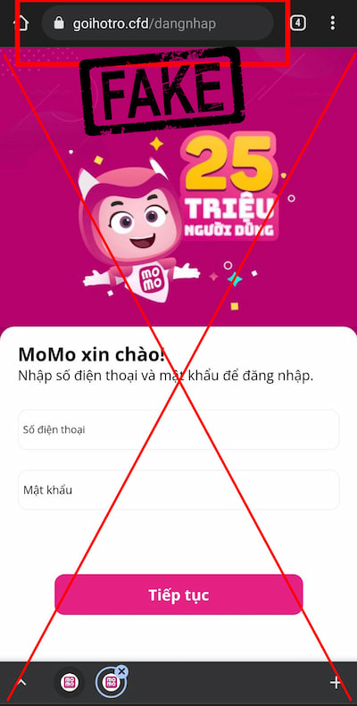 Giả danh MoMo lừa đảo qua email và tin nhắn SMS