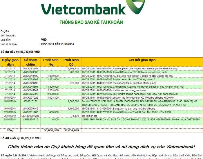 Sử dụng Internet Banking để tiến hành sao kê tài khoản dễ dàng, nhanh chóng