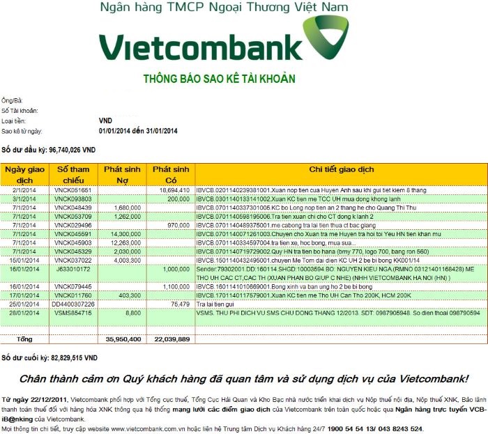 Sử dụng Internet Banking để tiến hành sao kê tài khoản dễ dàng, nhanh chóng