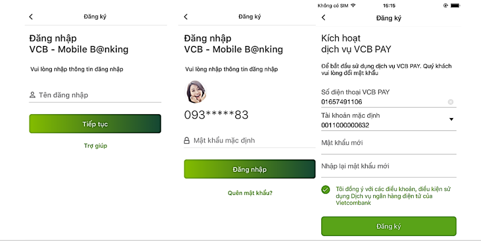 Kích hoạt VCBPAY