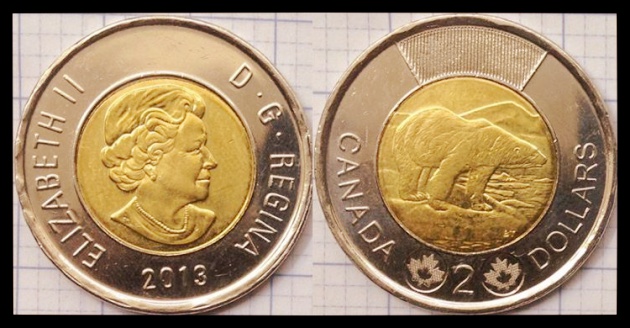 Đồng xu 2 đô la Canada (toonie)