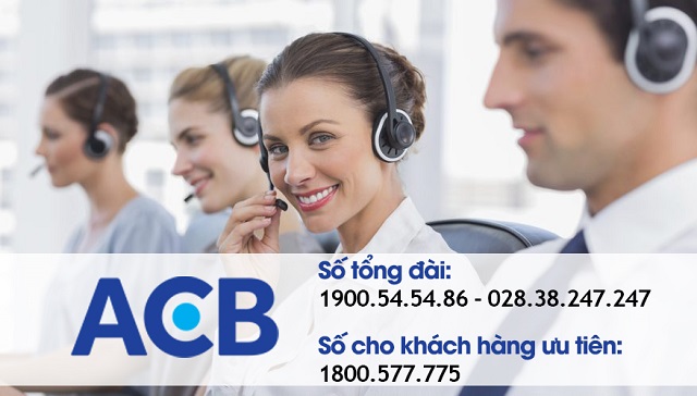 Tổng đài hỗ trợ khách hàng của ACB