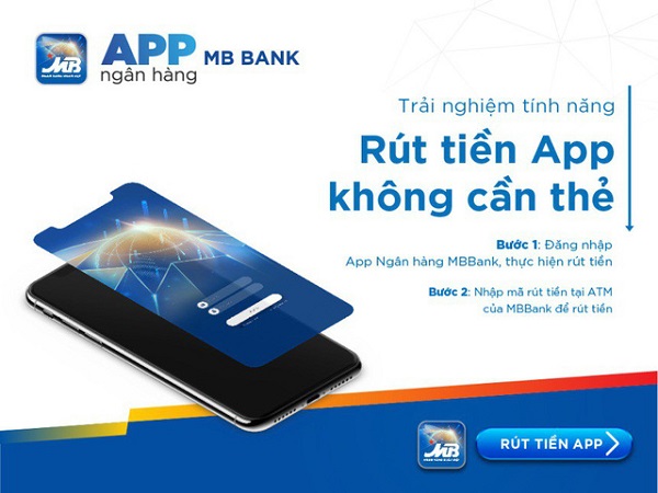 Cách rút tiền ngân hàng MB tại ATM không cần thẻ