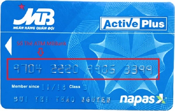What is MBBank card number?