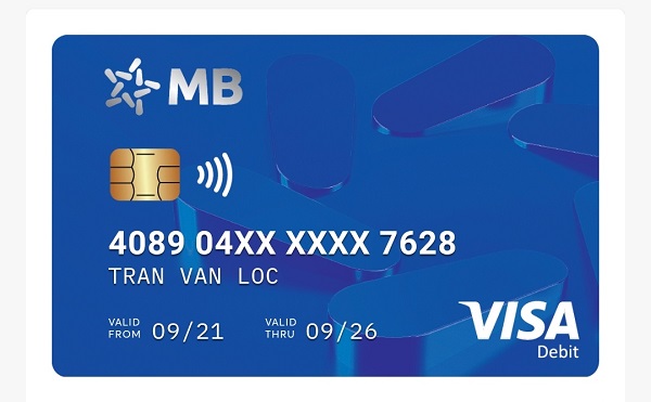 Thẻ ghi nợ quốc tế MB Visa