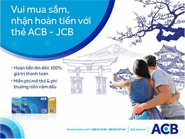 Tiện ích thẻ ghi nợ JCB Debit ACB