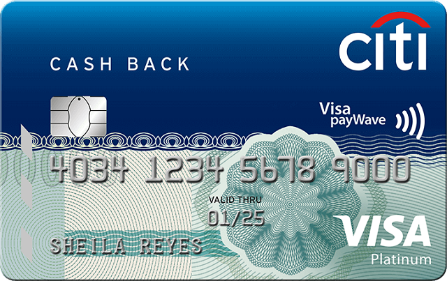 Thẻ tín dụng Visa Cashback Citibank