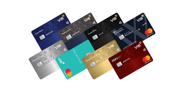 Các thẻ tín dụng của ngân hàng VIB