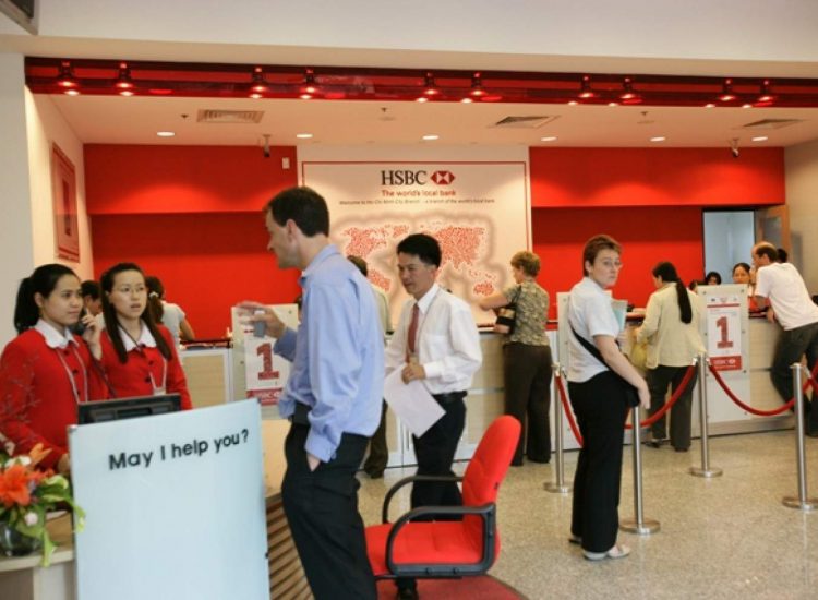 Danh sách giờ làm việc của các chi nhánh ngân hàng HSBC