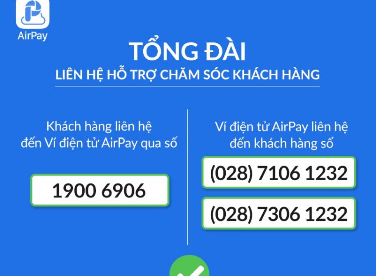 Số tổng đài Airpay là bao nhiêu?