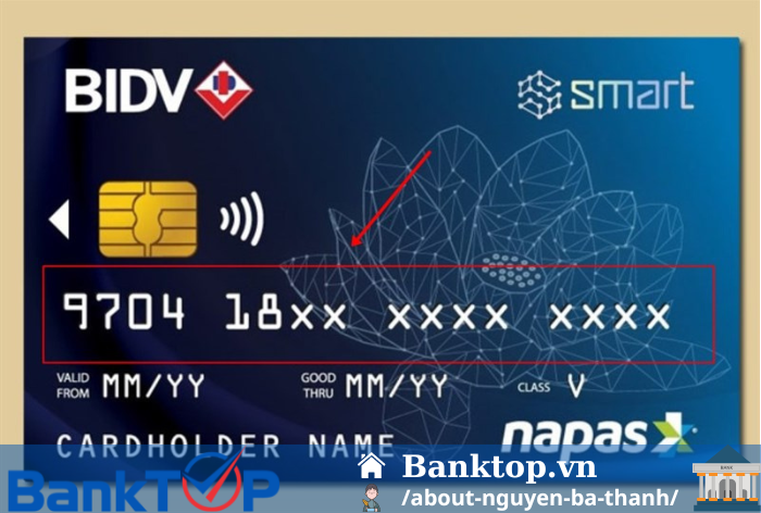 Phân biệt số tài khoản BIDV với số thẻ ATM