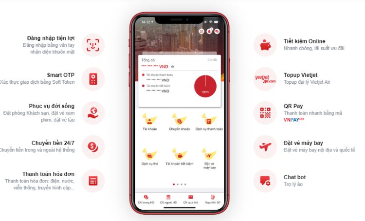 Các tính năng nổi bật của Ebanking HDBank
