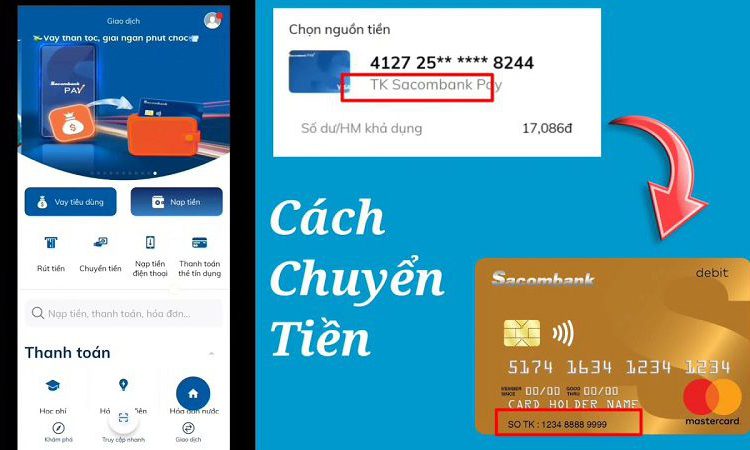 Chuyển tiền Sacombank bằng điện thoại