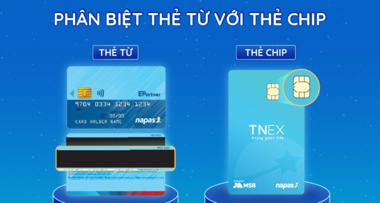 Phân biệt thẻ từ và thẻ chip