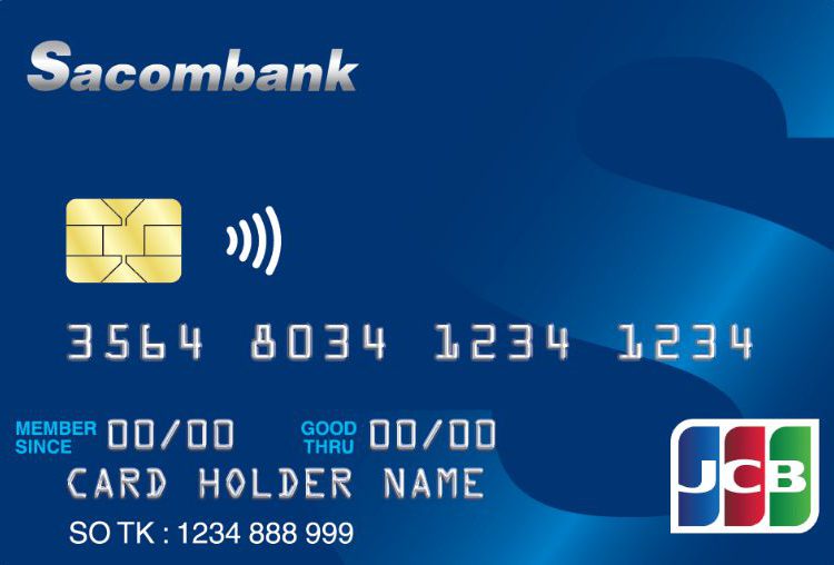 Số thẻ Sacombank nằm ở đâu