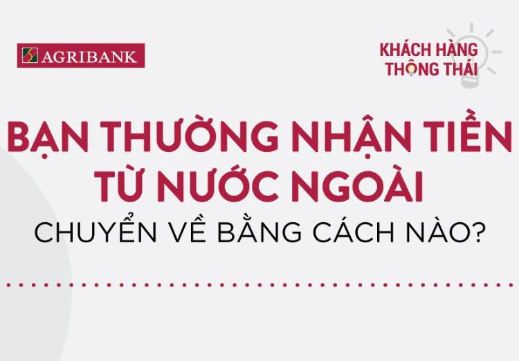 nhận tiền từ nước ngoài qua the atm agribank