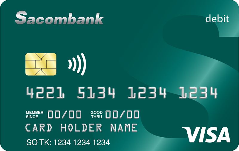 Thẻ Visa Debit Sacombank