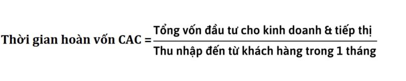 Công thức tính thời gian hoàn vốn theo tháng