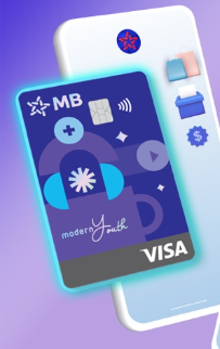 Thẻ tín dụng quốc tế MB Visa Modern Youth
