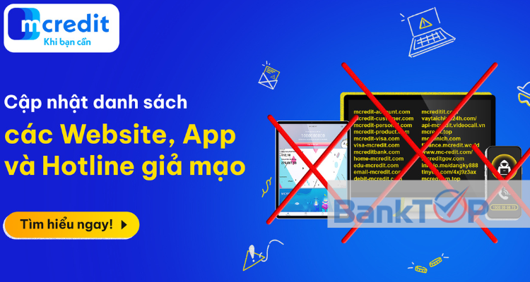 Giả mạo Website Mcredit lừa đảo khách hàng