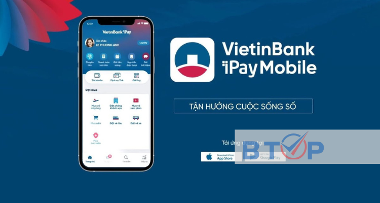 Vay thấu chi Vietinbank online trên ứng dụng Ipay Vietinbank